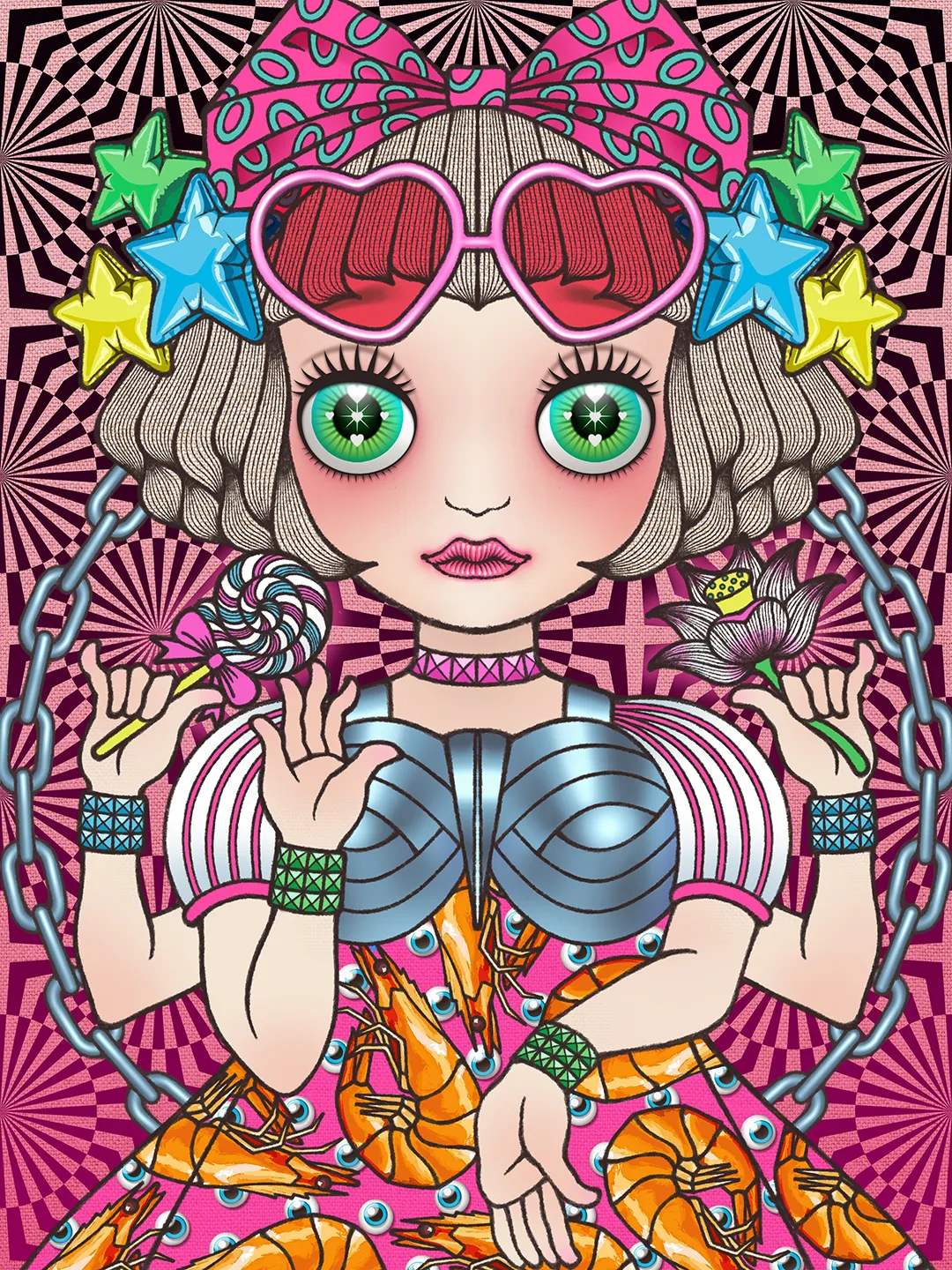 NFT art : Cosmic uripoko GIRL LikeKPP